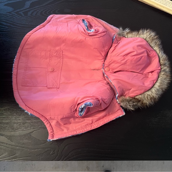 Dog jacket size XS pink with hoodie - Picture 1 of 5